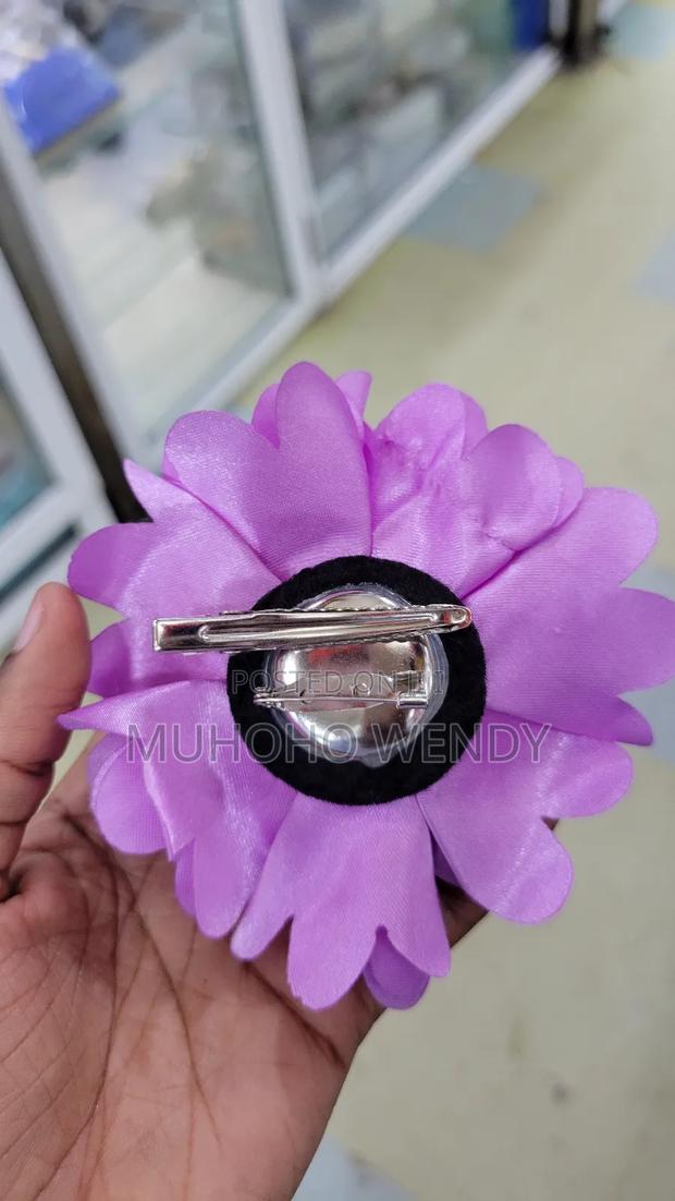 Purple Flower Clips - thumbnail 2