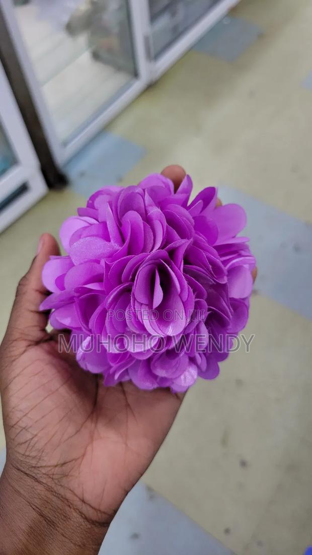 Purple Flower Clips - thumbnail 3