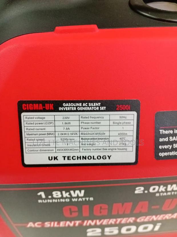 Cigma Uk Ac Silent Inverter Petrol Generator 2.5kva - thumbnail 4