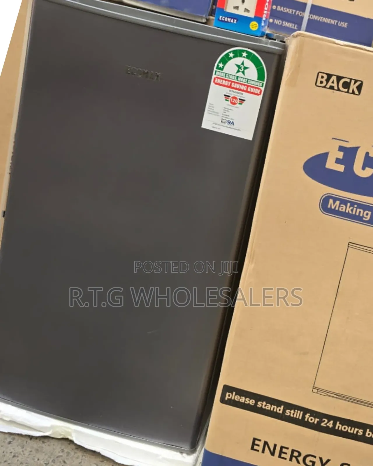 Ecomax 90l Single Door Fridge With Free Guard – Dark Silver