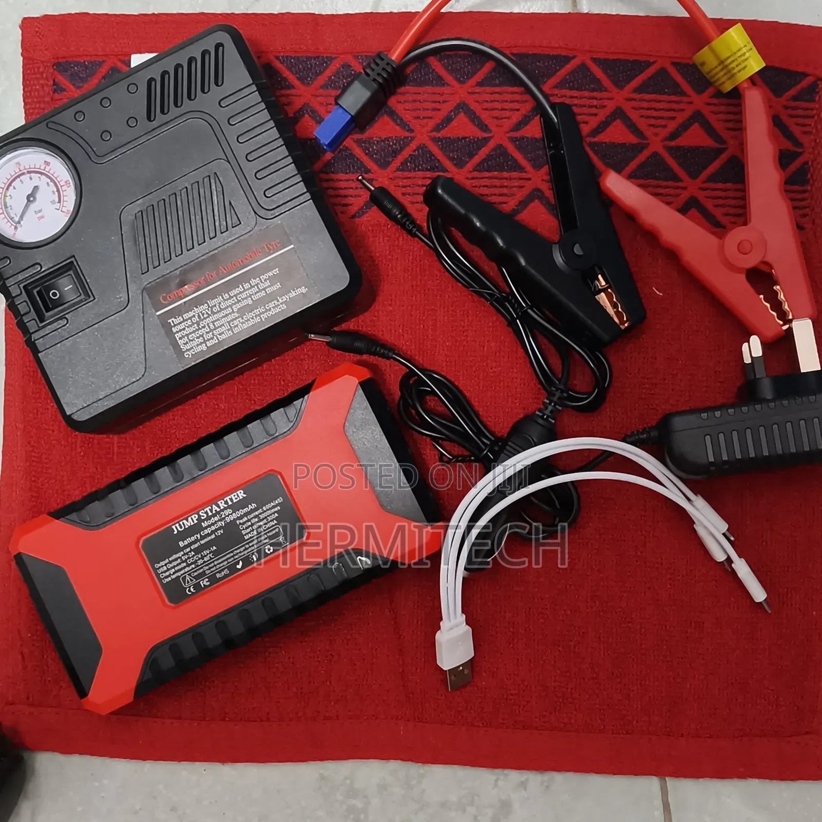 Available Jump Starter Kit Simple to Use Portable Car Kit