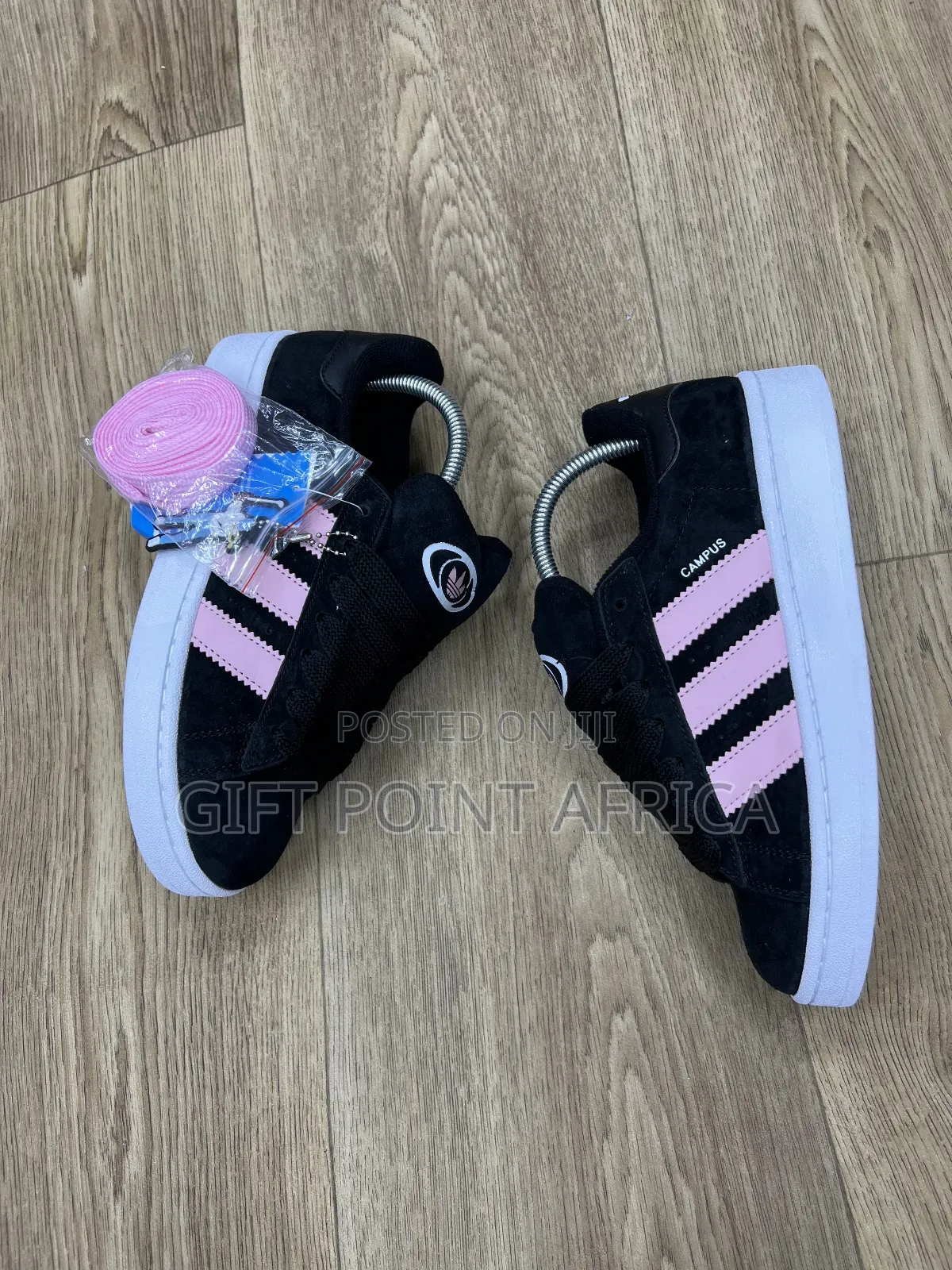 Adidas Campus  Sneakers In The Black And True Pink