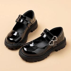 Girls Wetlook School Shoes 26-37