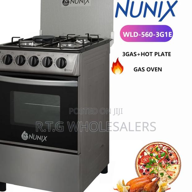Nunix 50×55 3+1 Standing Cooker With Gas Oven