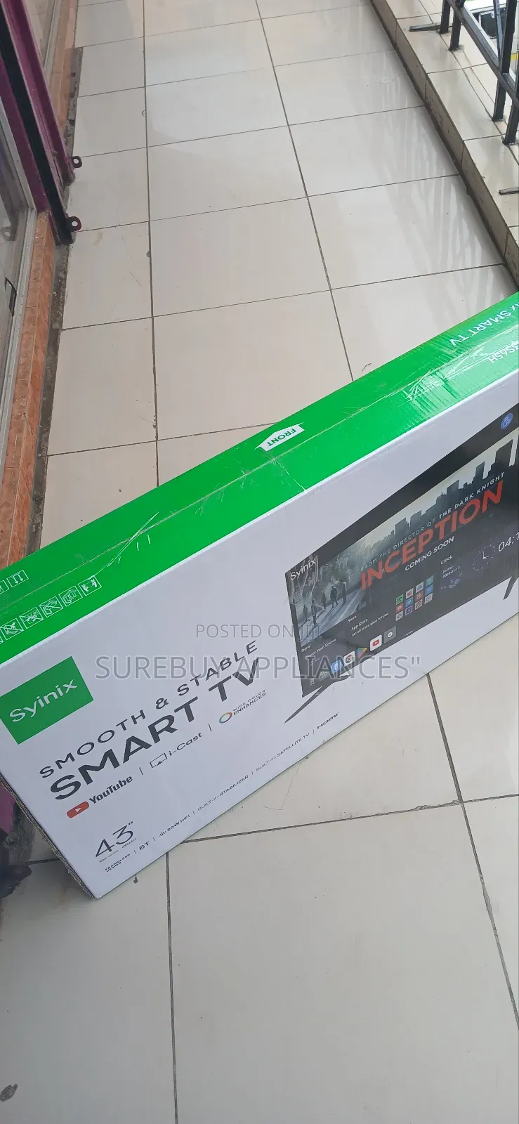 Syinix 43′′ Smart Led Tv With Built-in Voltage Stabilizer