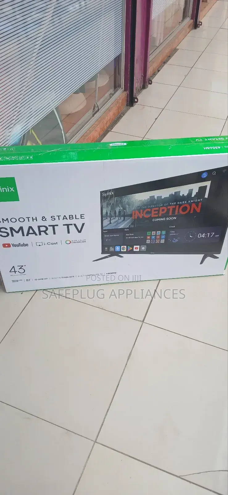 Syinix 43′′ Android Tv With Google Play Access