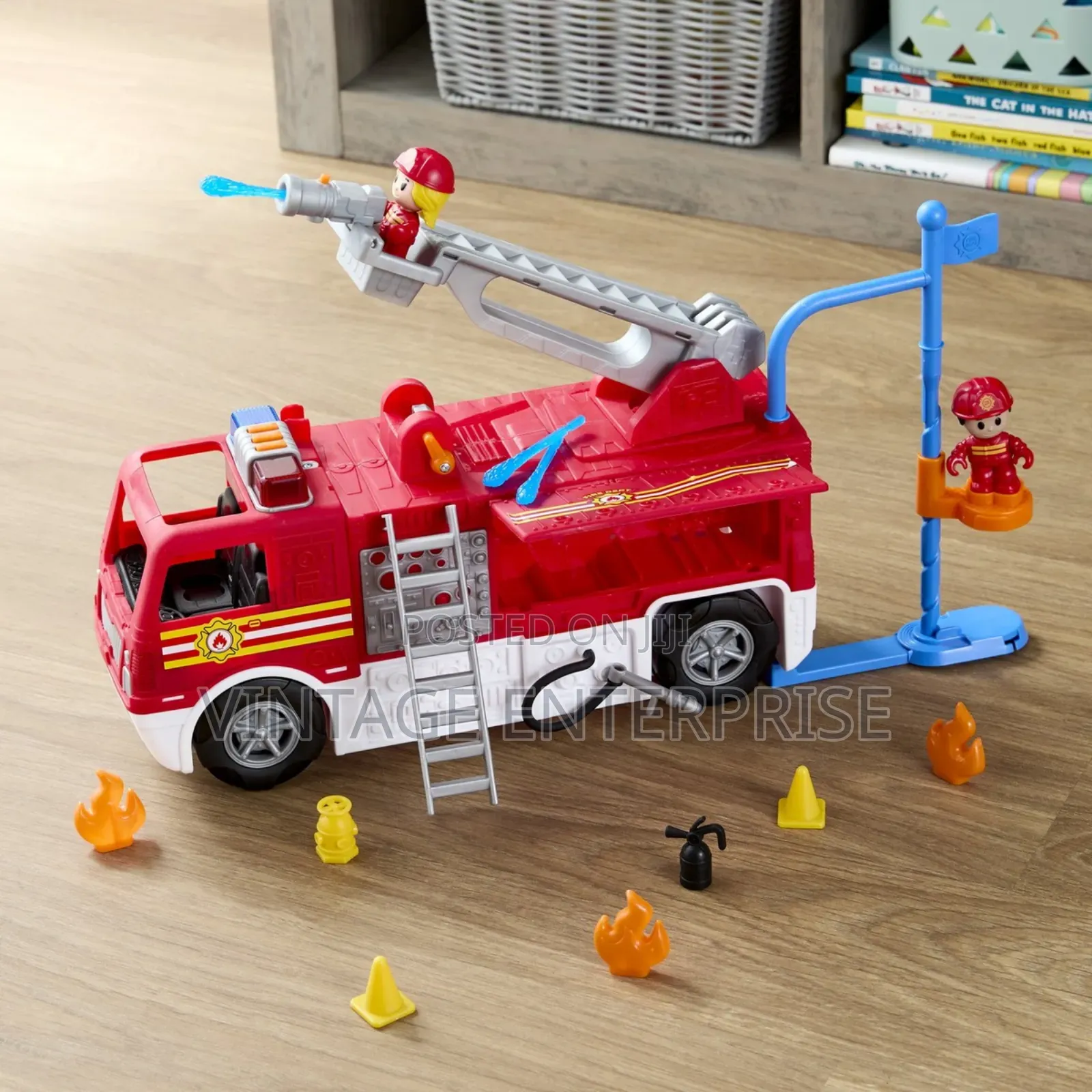 Fire Truck Play Set With Lights and Sounds,