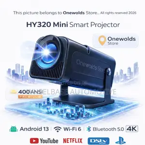 Hy320 Projector Android 13 –400 Ansi | 1080p Full Hd | Wifi Bluetooth