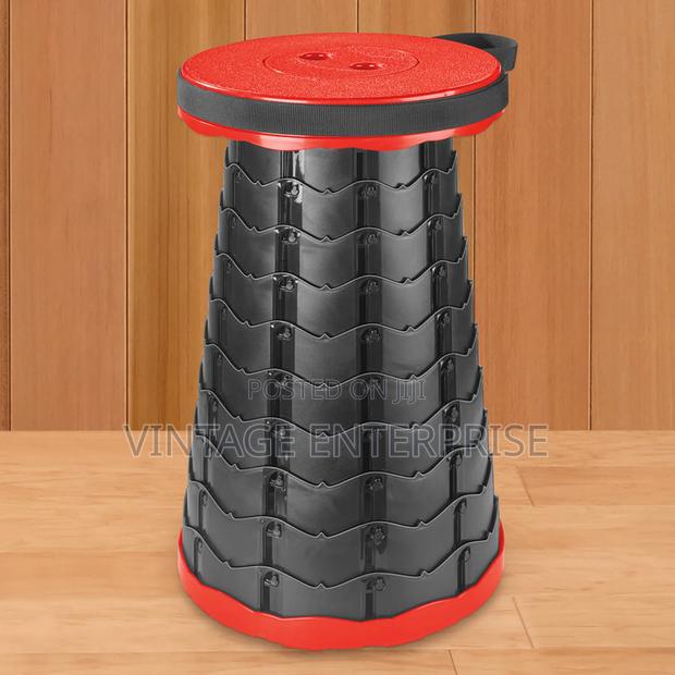 Portable Retractable Stoolfolding Stool, Portable Telescoping Stool, - main view