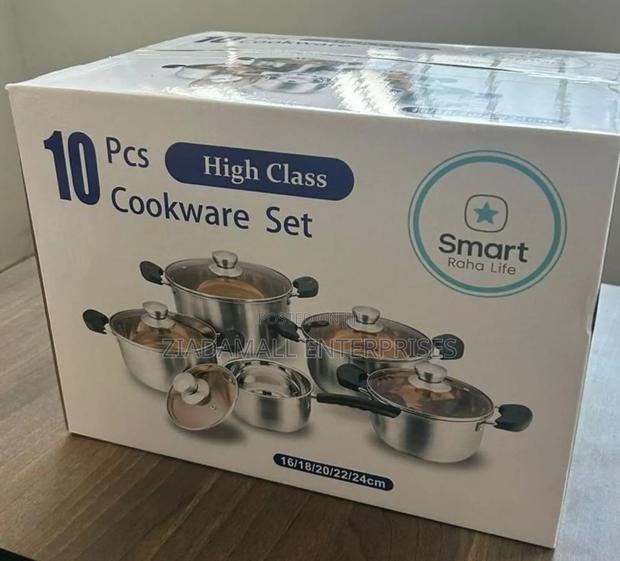 Smart Raha Life 10pc Nonstick Cookware Set – Durable Stylish