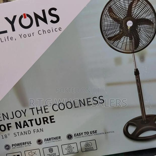 Ailyons 18′′ Standing Fan – Strong Airflow Adjustable Height