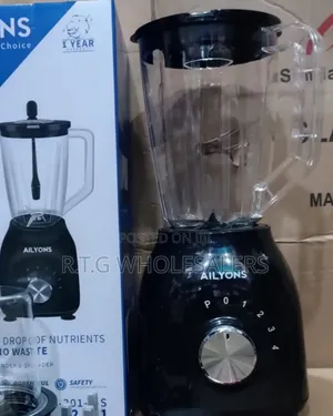 Ailyons 2-in-1 Kitchen Blender With Grinder