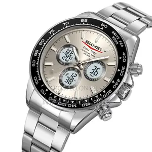 Skmei 2505 Digital Dual Time Watch for Men Stainless Steel