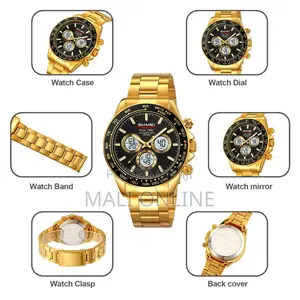 Skmei 2505 Digital Dual Time Watch for Men Stainless Steel