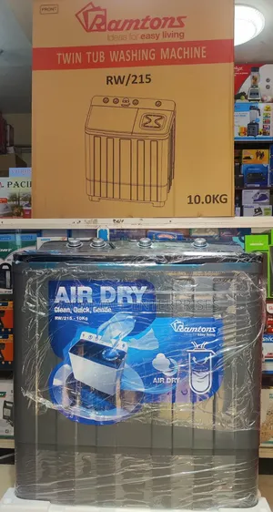 Ramtons Washing Machine Twin Tub 10kg With Air Dryer Rw215