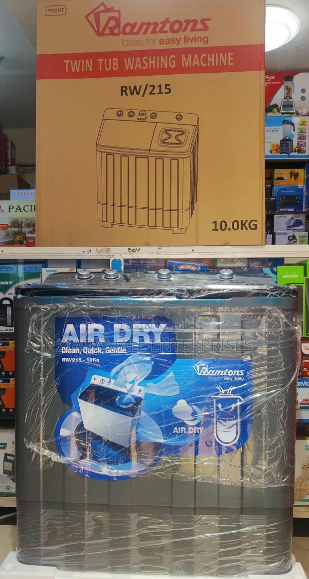 Ramtons Washing Machine Twin Tub 10kg With Air Dryer Rw215