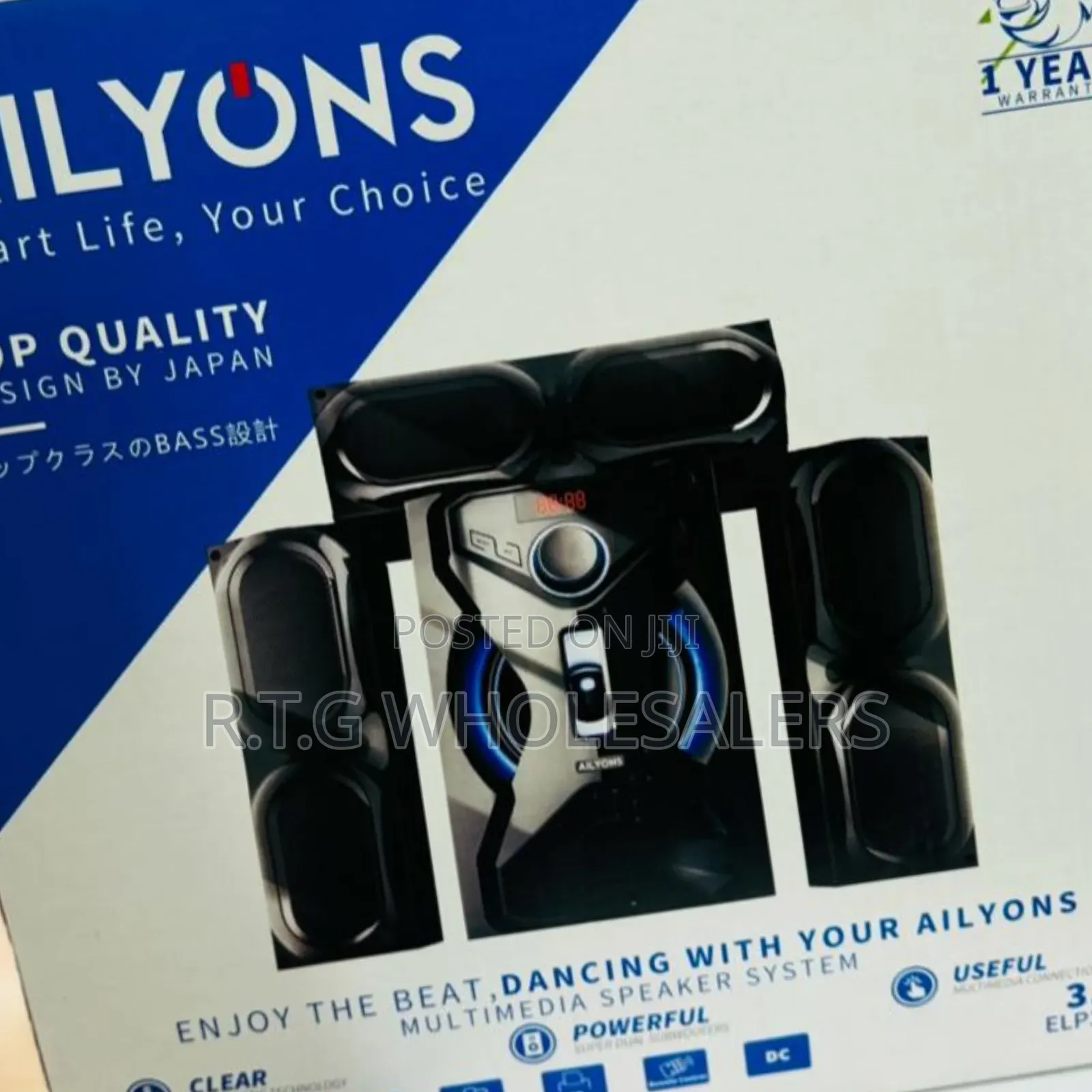 Ailyons 3.1ch Subwoofer Multimedia Bluetooth Sound System