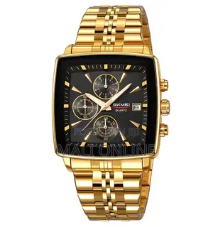 Skmei 2434 Chronograph Quartz Watch for Men Stainless Steel Band Water