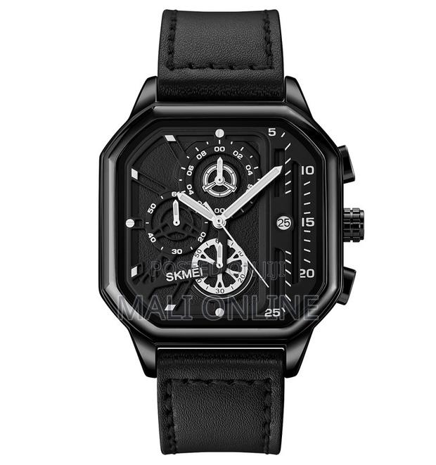 Skmei 1963 Chronograph Quartz Watch for Men Leather Strap