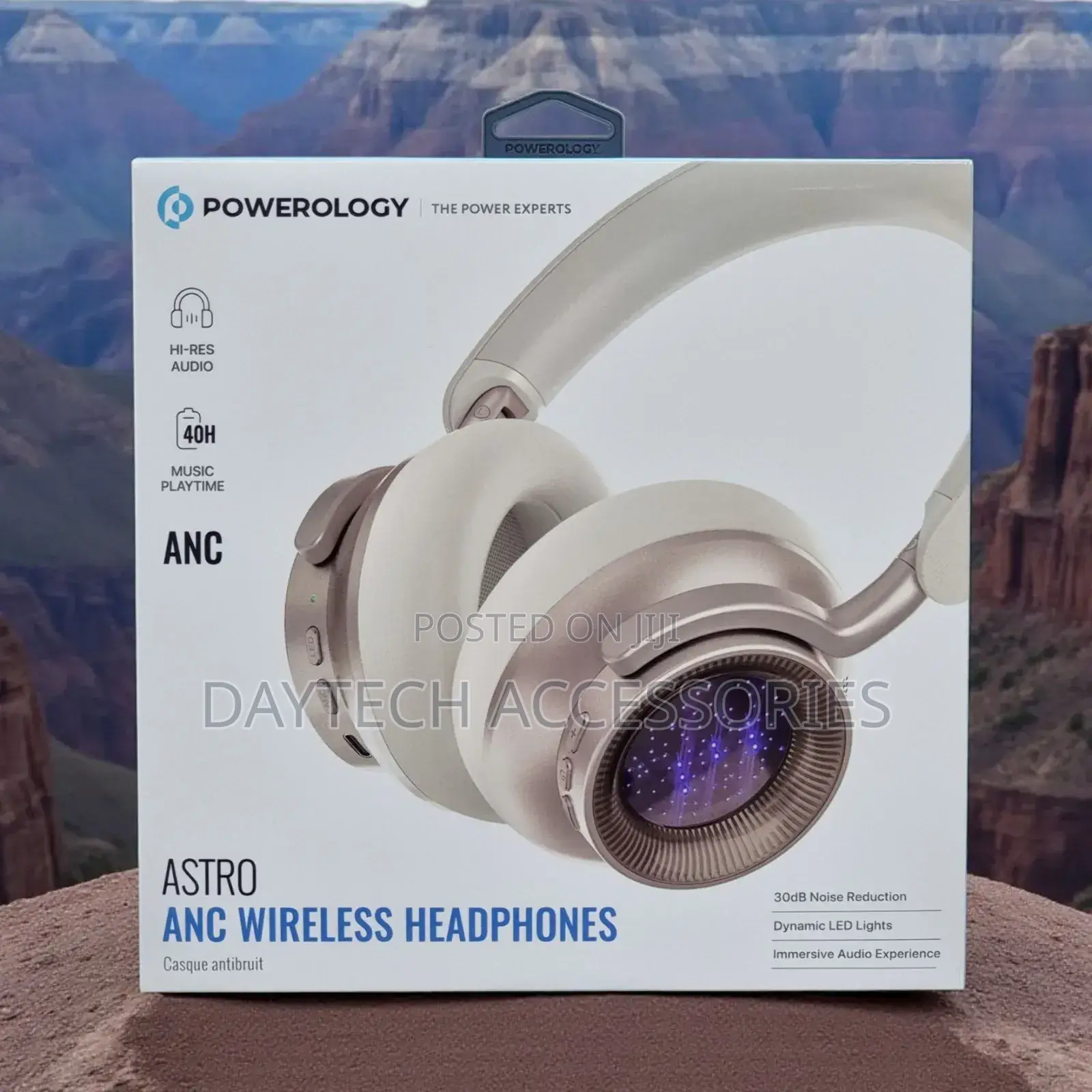 The Powerology Astro Anc Wireless Headphones.