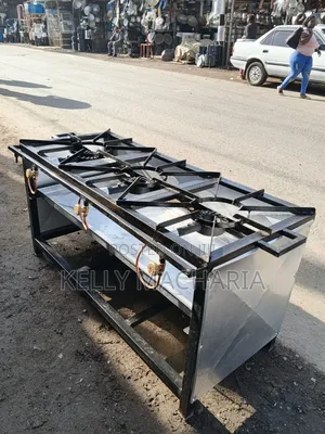 Commercial Closed Three Burner Gas Grill Jikos