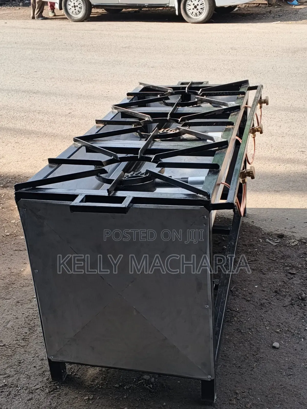 Commercial Closed Three Burner Gas Grill Jikos