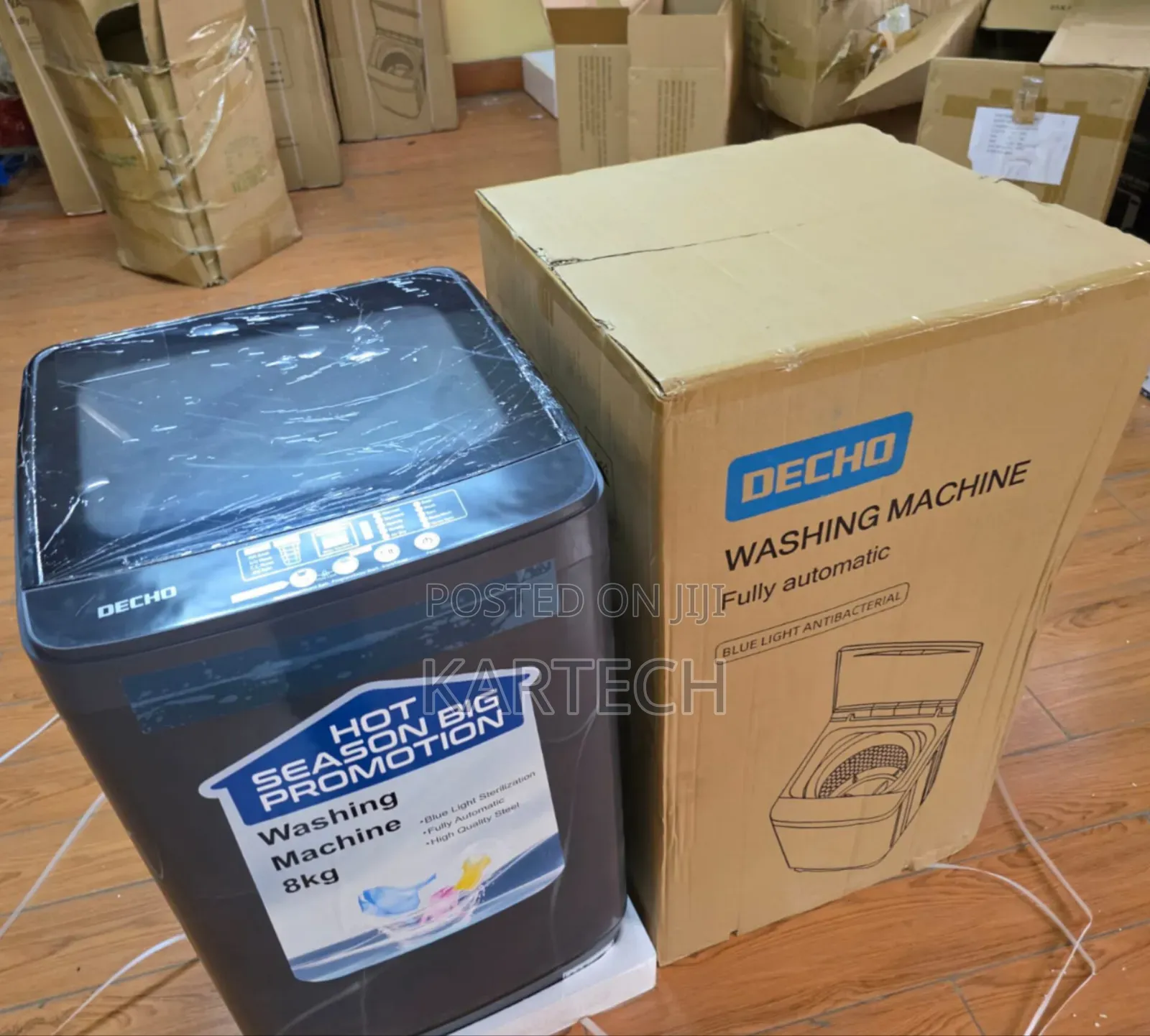 Decho 8kg Fully Automatic Top-Load Home Laundry Washing Machine