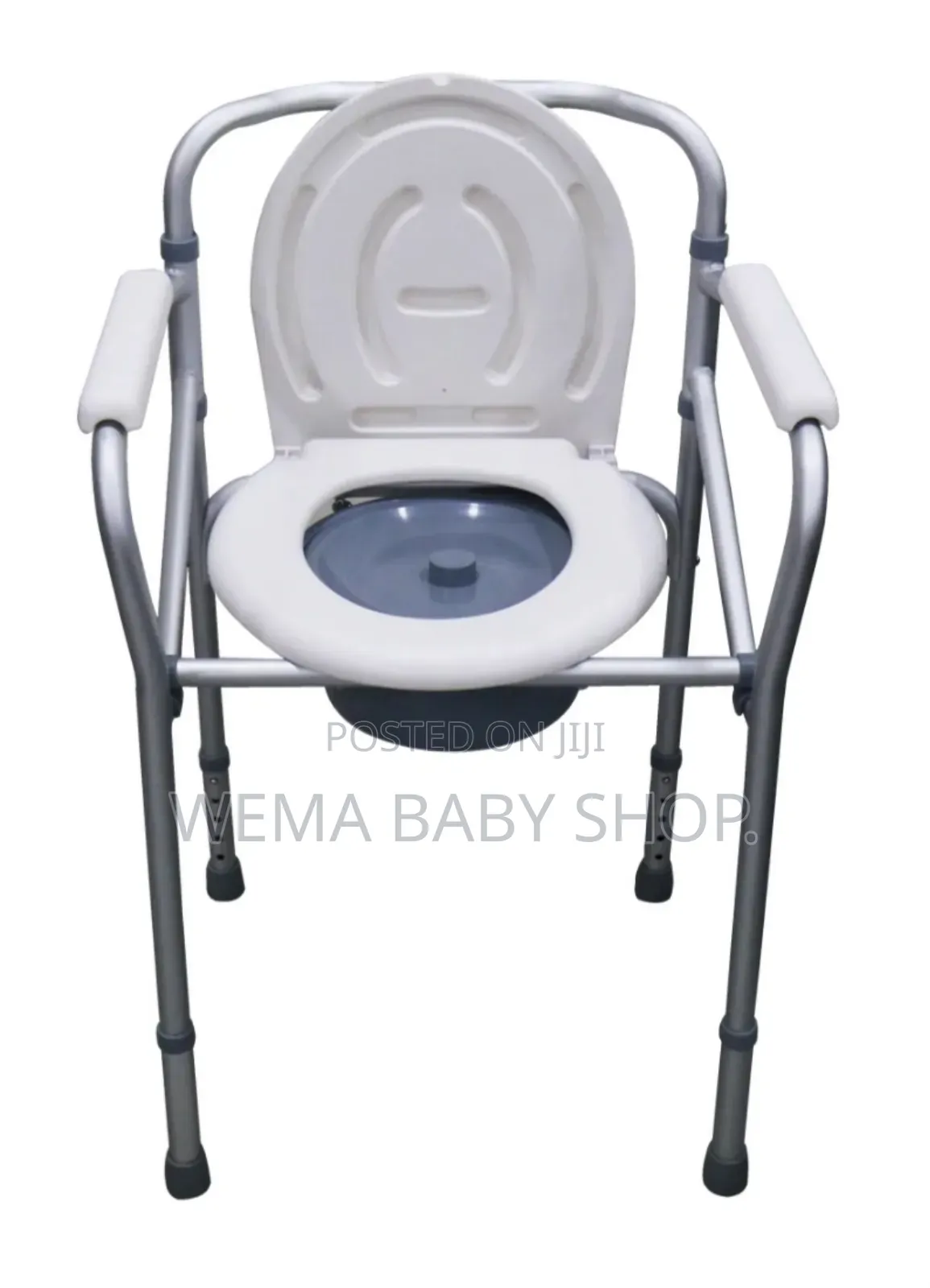 Foldable Commode Portable Toilet for Individuals With Limited Mobility