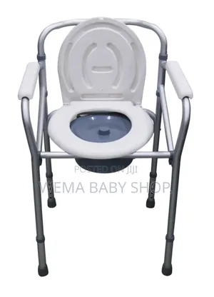 Foldable Commode Portable Toilet for Individuals With Limited Mobility