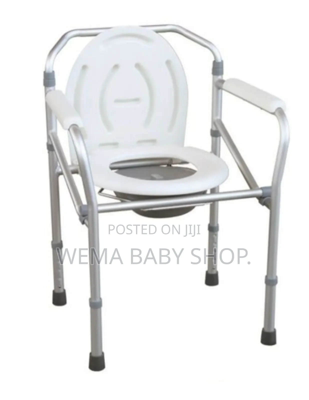 Foldable Commode Portable Toilet for Individuals With Limited Mobility