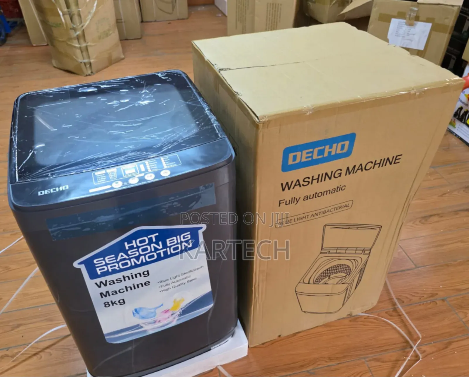 Decho 8kg Top Load Full Automatic Washer With Blue Light Sterilization