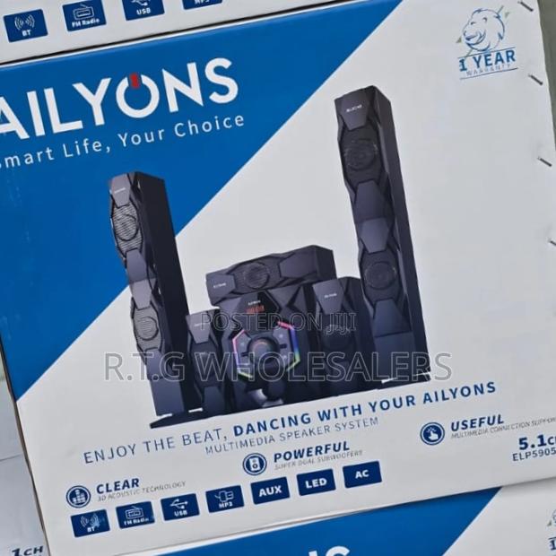 Ailyons Elp5901k 5.1ch Multimedia Sound System With Bluetooth