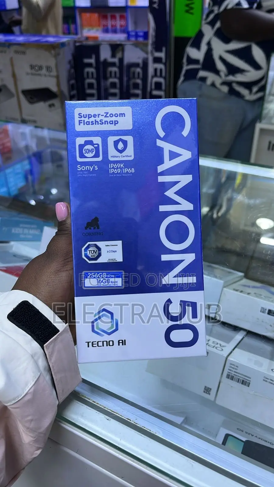 New Tecno Camon 50 256 GB Blue