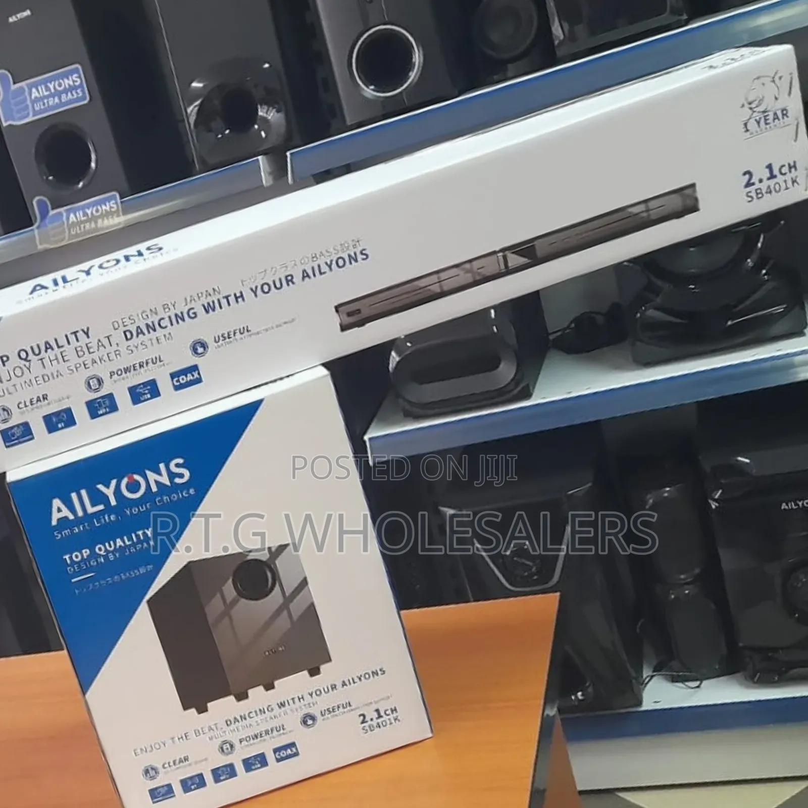 Ailyons 2.1ch Soundbar Multimedia Speaker System