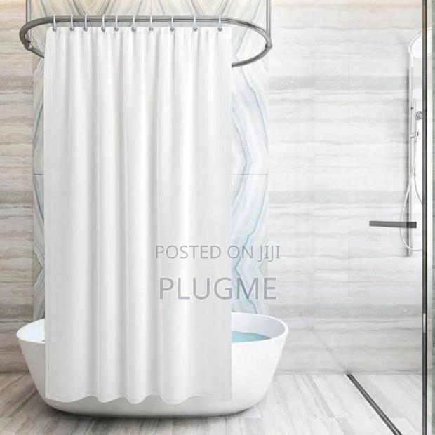 High Quality Pair of Waterproof Striped Shower Curtains