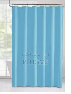 High Quality Pair of Waterproof Striped Shower Curtains
