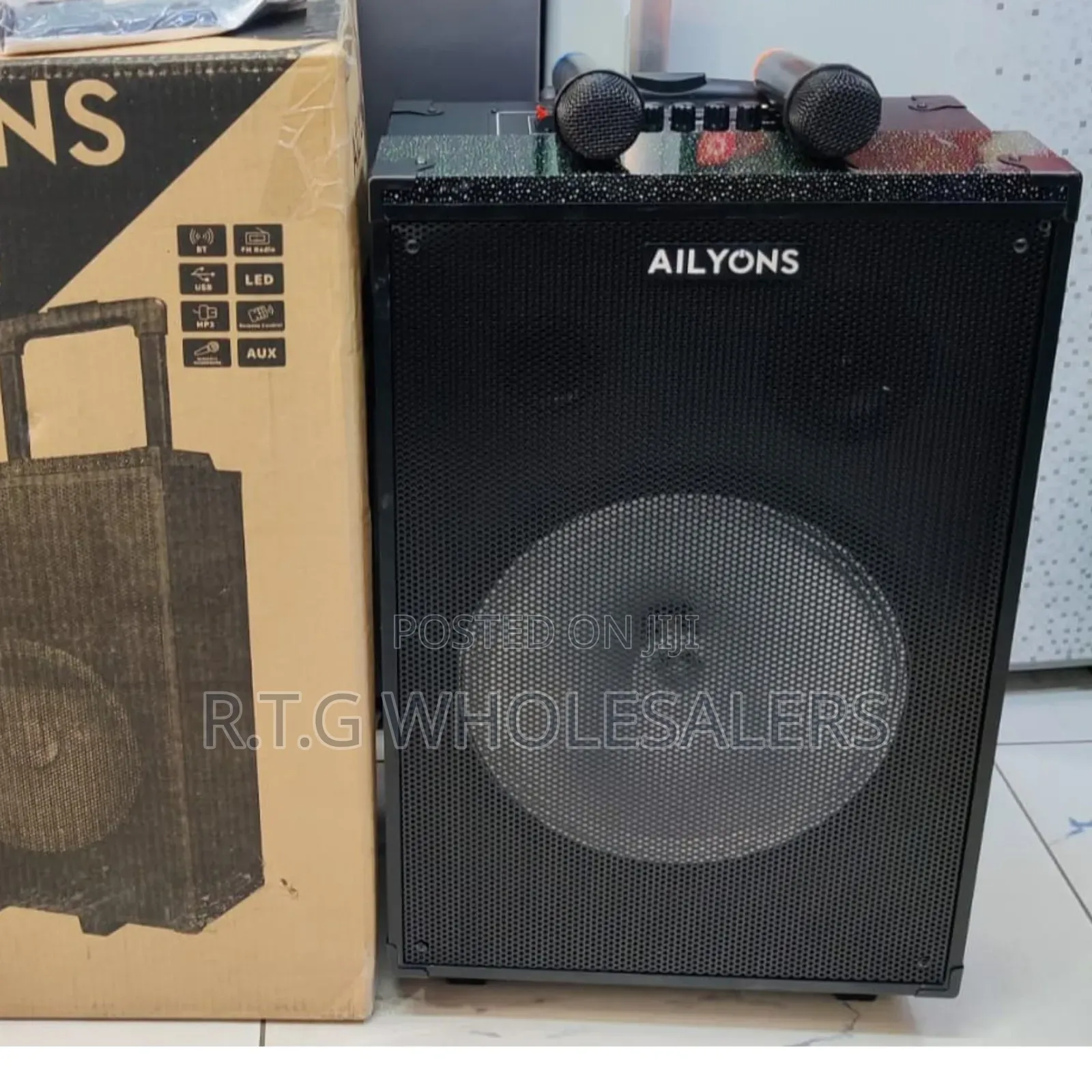 Ailyons 10‐Inch Wireless Speaker With Deep Bass Long Playtime