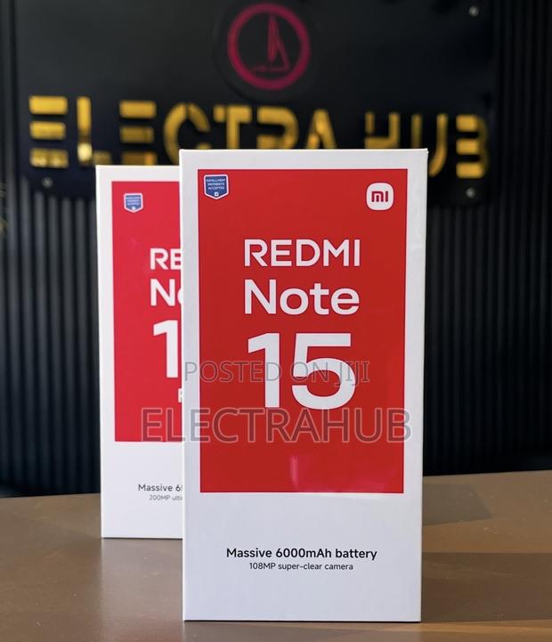 New Xiaomi Redmi Note 15 128 GB Black - main view