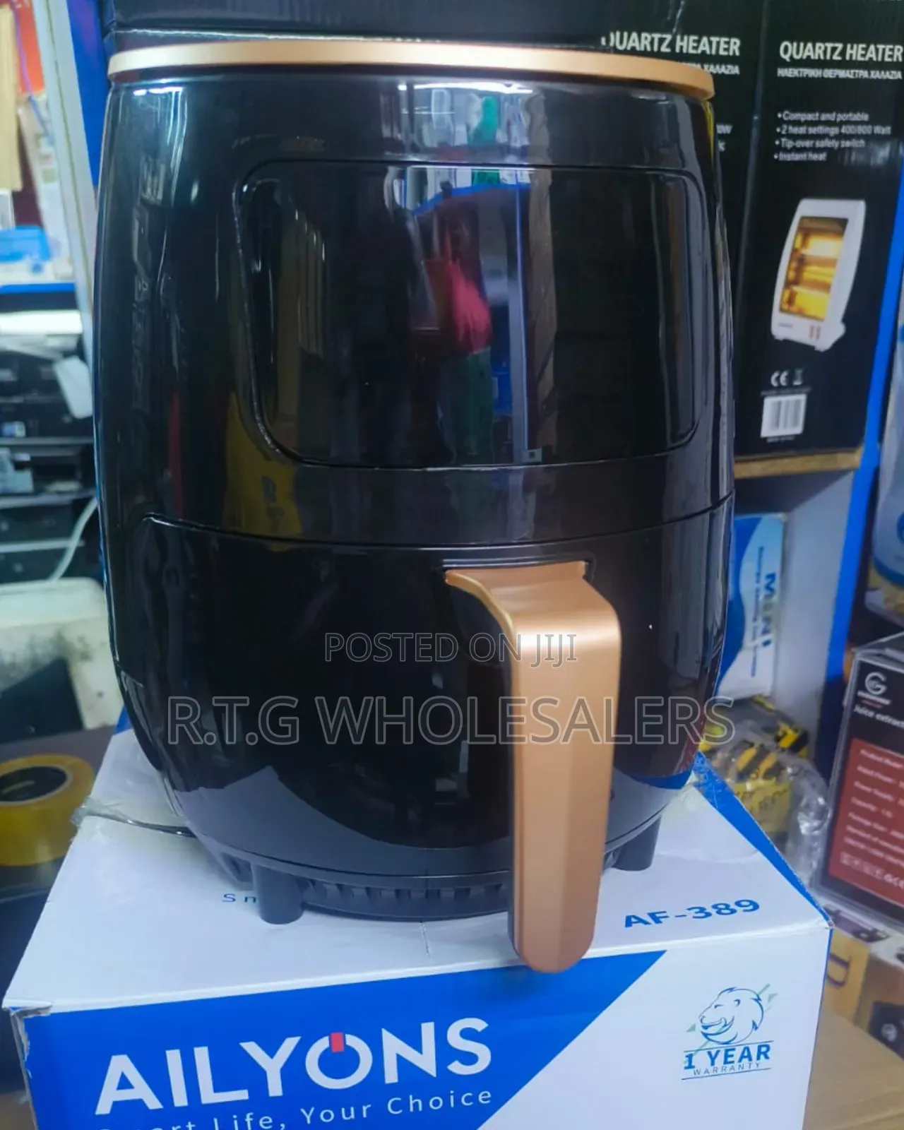 Ailyons 5‐Liter Digital Air Fryer With Adjustable Temperature