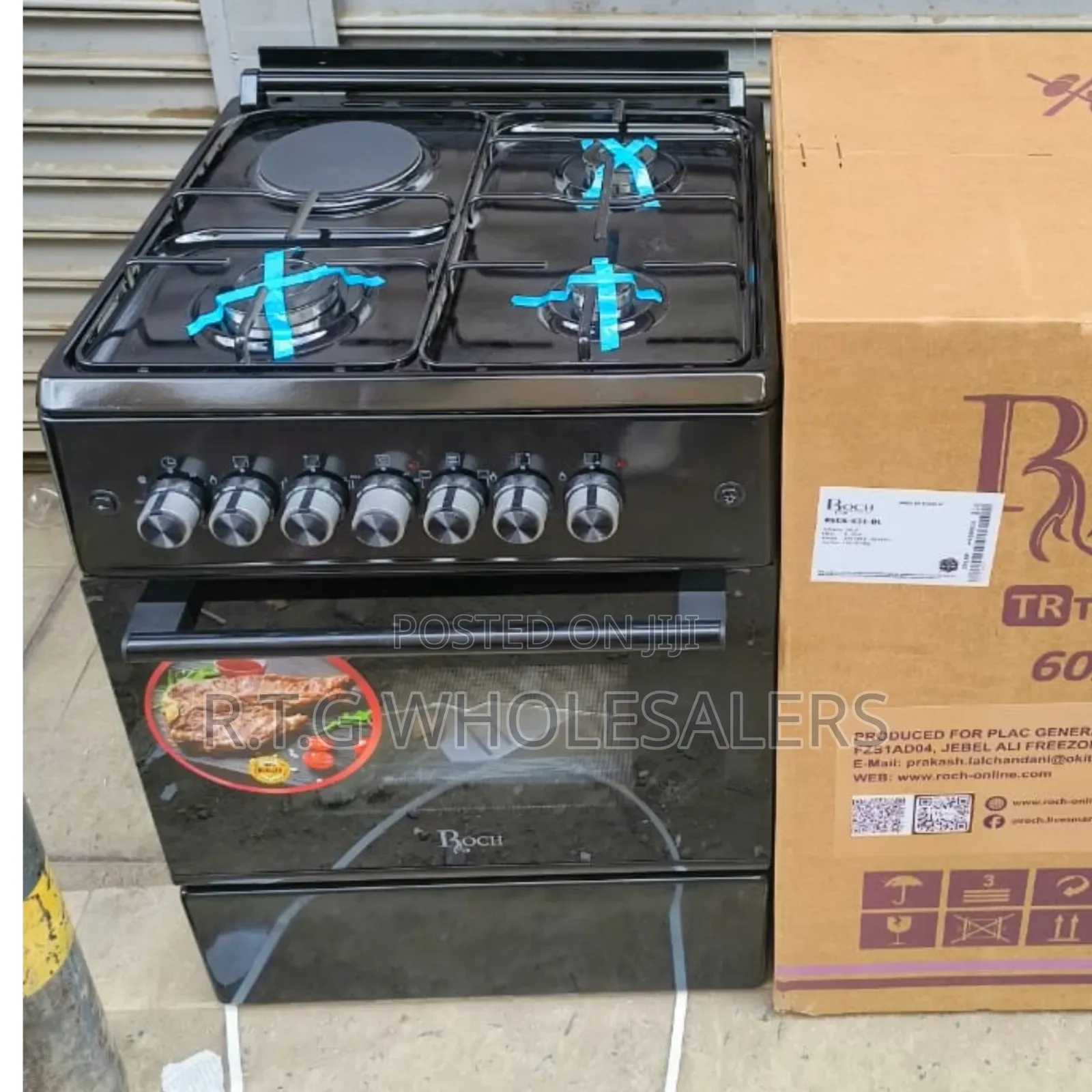 Turkey Roch 3 Gas + 1 Electric Hotplate 60×60 Cooker