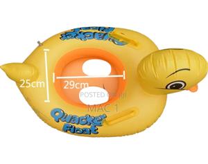 Yellow Duck Kiddie Pool Float - thumbnail 2