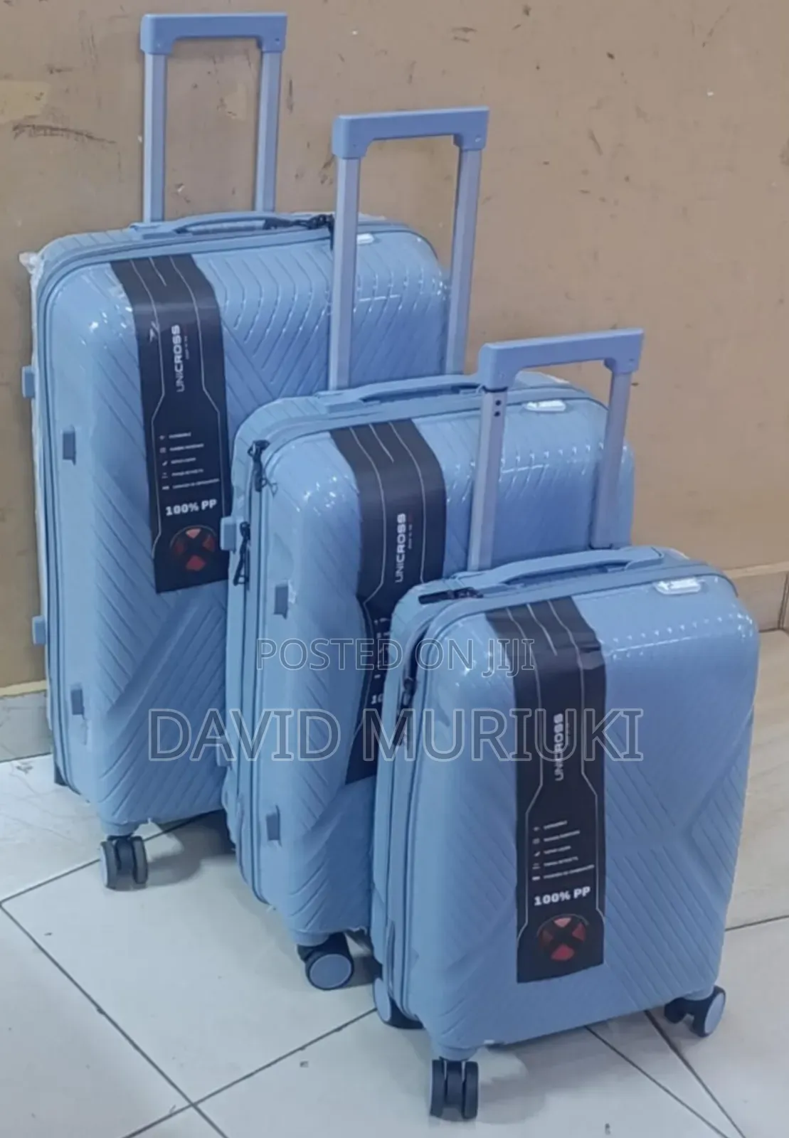3-in-1 Hard Fiber Suitcase With Expandable Design