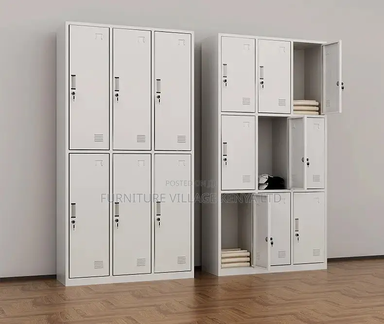 Office Cabinet; 9-locker Steel Office Cabinet