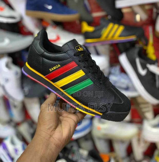 Black White Adidas Samoa Sneakers - thumbnail 2