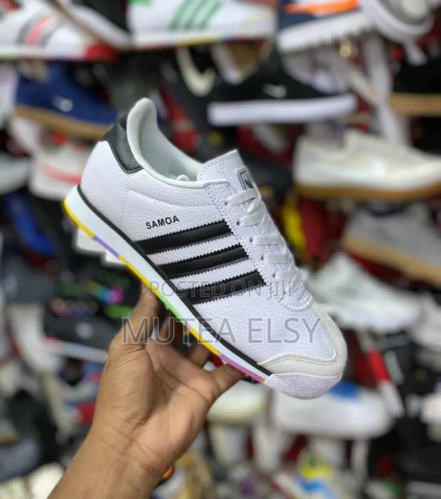 Black White Adidas Samoa Sneakers - thumbnail 3