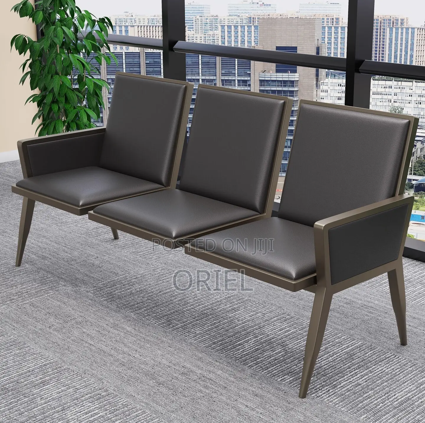 Benches; Triple-Seat Durable Reception Bench