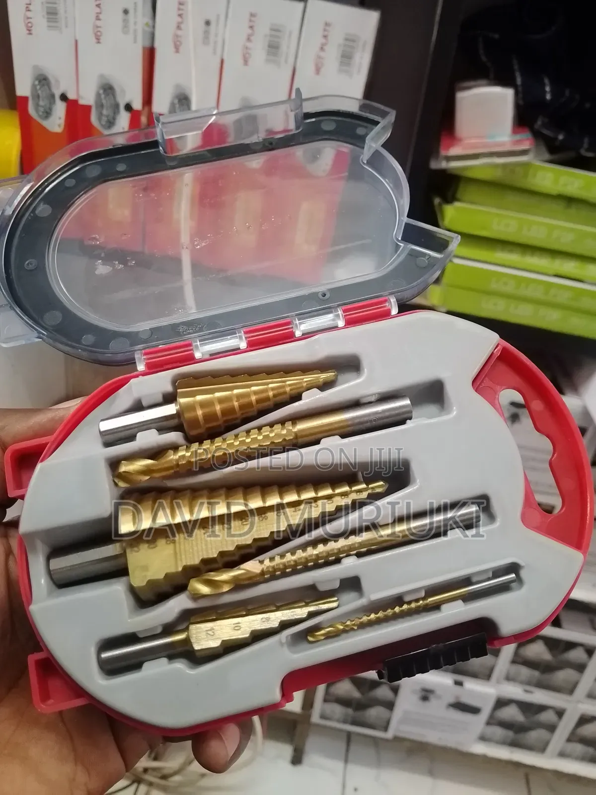 Durable 6pcs Step Drill Bits – Tapered Hole Cutting Set