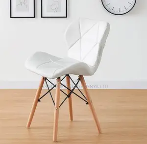 Dining Chair; Eames Leather Padded Dining Chair