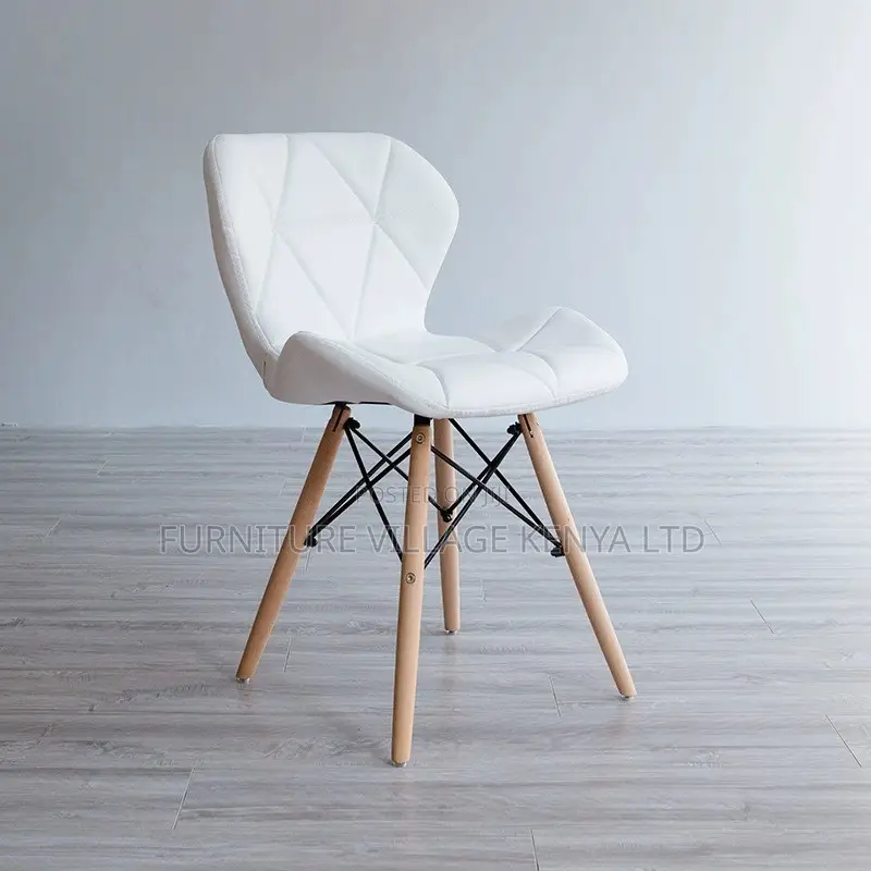 Dining Chair; Eames Leather Padded Dining Chair