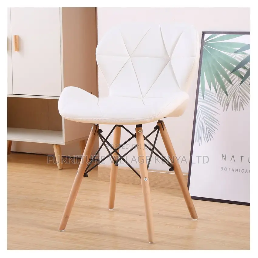 Dining Chair; Eames Leather Padded Dining Chair